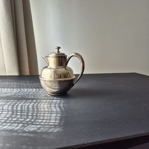 Vintage Copper Silverplated Pot